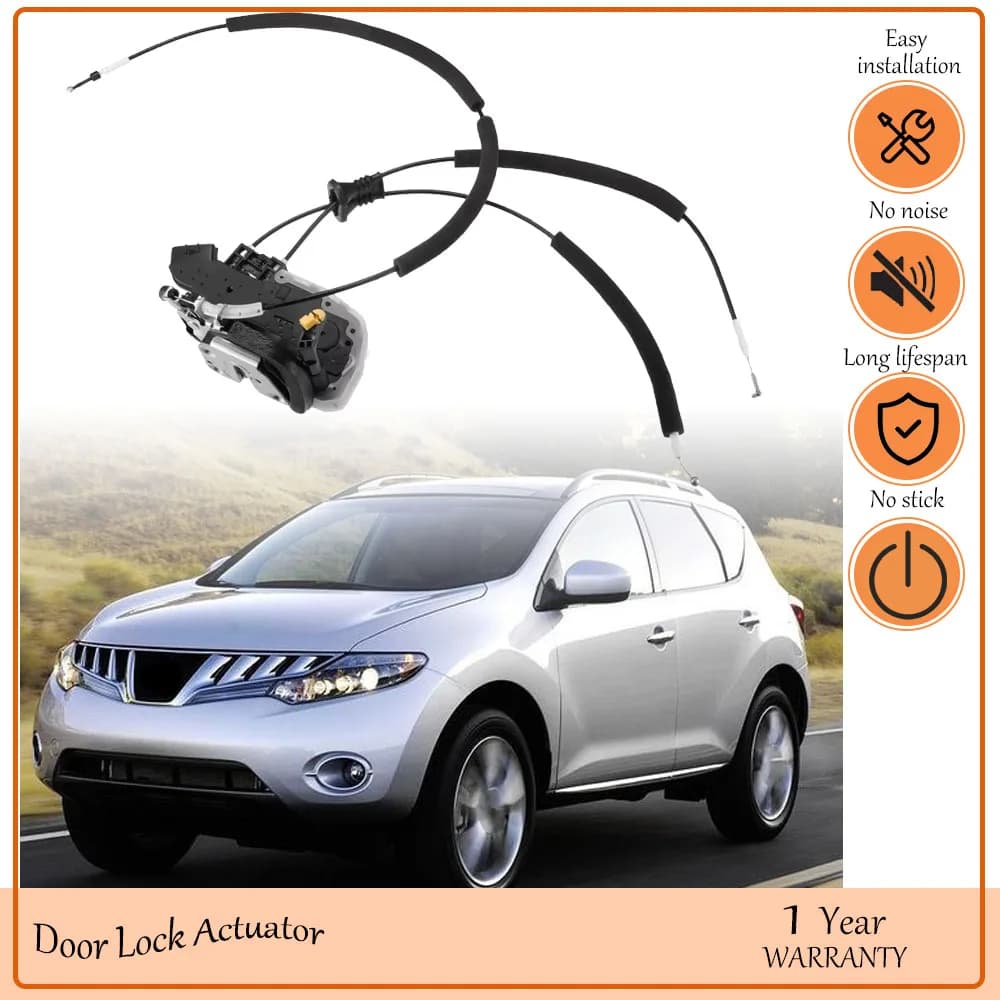 Front Left Side Door Latch Lock Actuator Motor with Cable for Nissan Murano 2008-2014,oem 937-254,80501-1AA1A