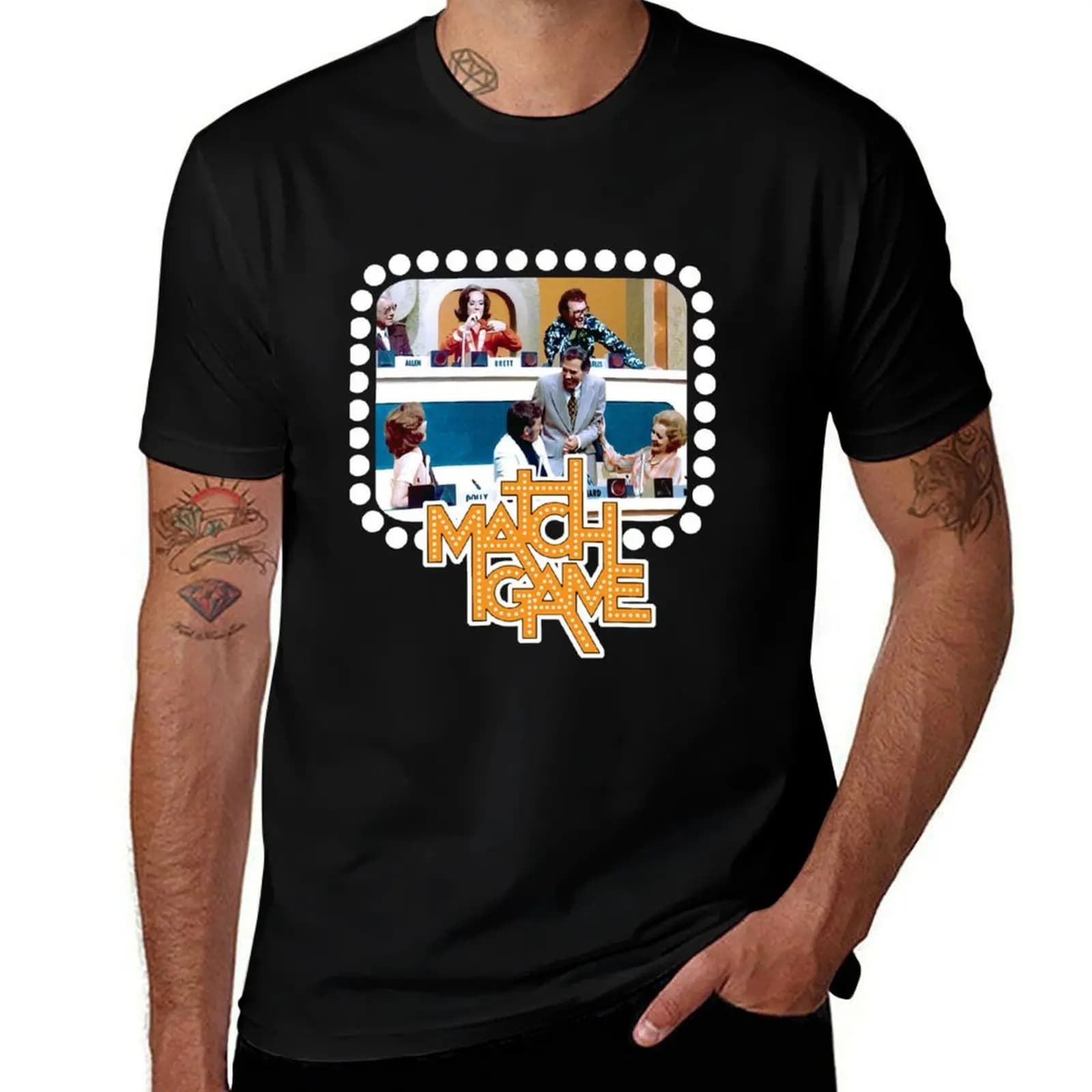 Match Game cast tribute T-Shirt Casual All Match Tee Shirt for Men T-Shirt