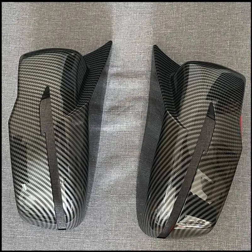 Car Styling For Nissan Murano 2015-2021 Rearview Mirror Cover Caps Sticker Trim With Horn Decorate Auto Parts Accessories