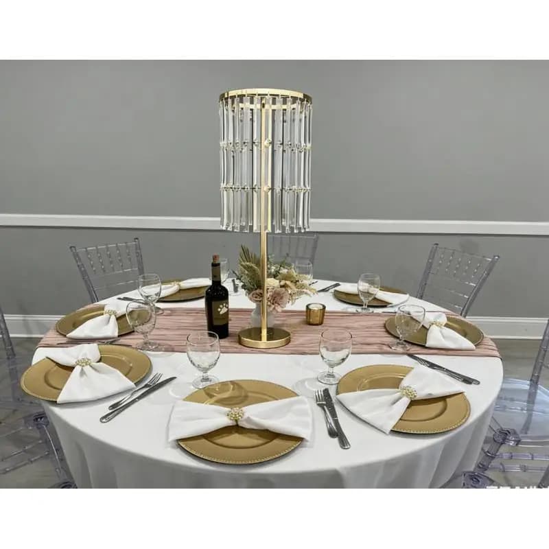 5pcs Acrylic Gold Metal Flower Rack Bouquet Display Stand For Wedding Party Centerpiece Table Vase Holder Event Decoration