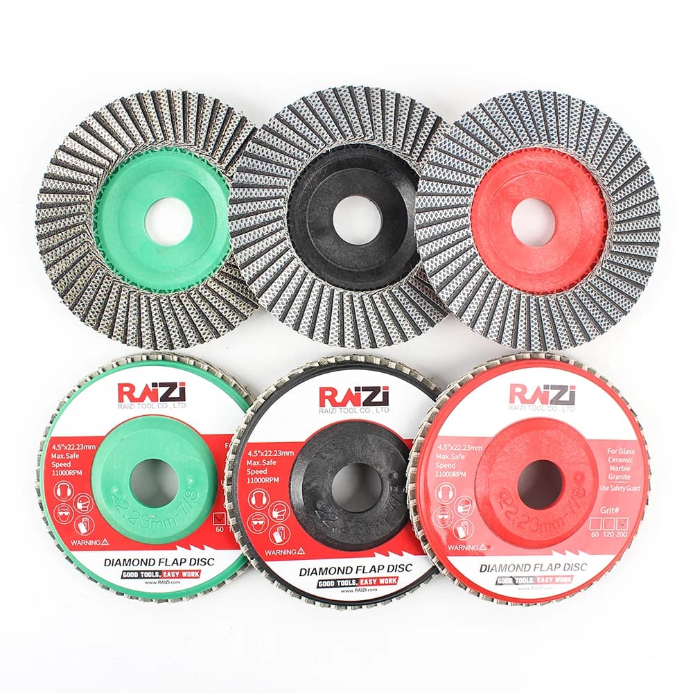 Tool-Super Quality 4.5inch/115mm M14  High Quality  Premium  Diamond Flap Disc Wheel for Stone ,glass
