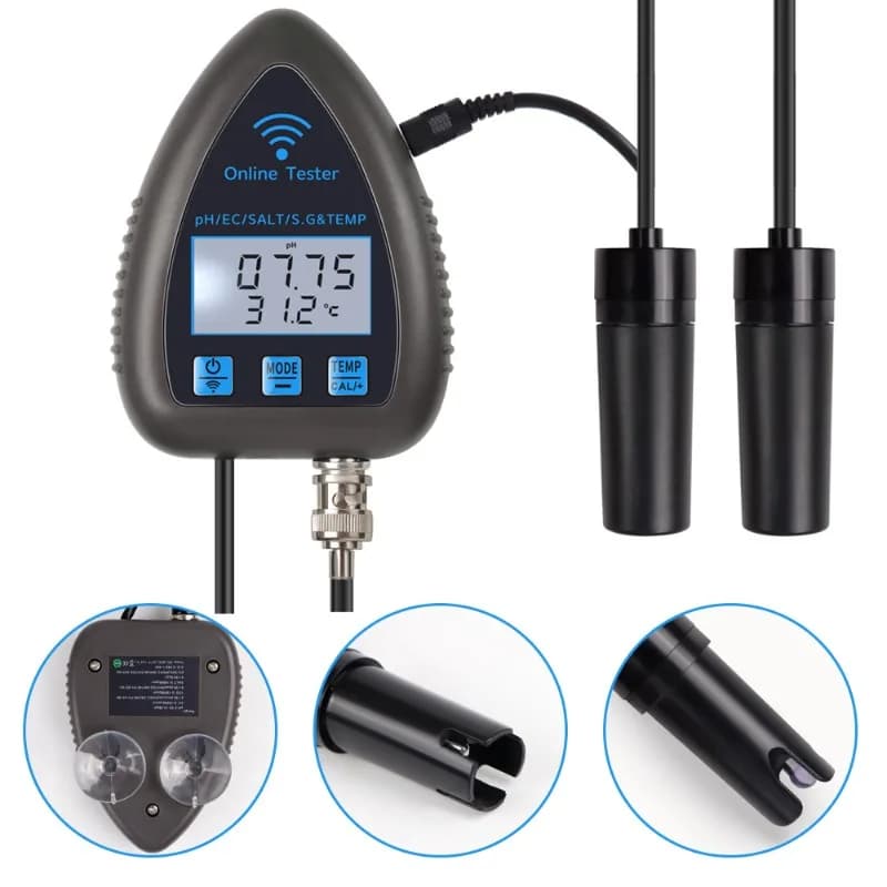 WIFI 5-in-1 Water Quality Detector PH pH EC S.G Salinity Portable Water Quality Detector