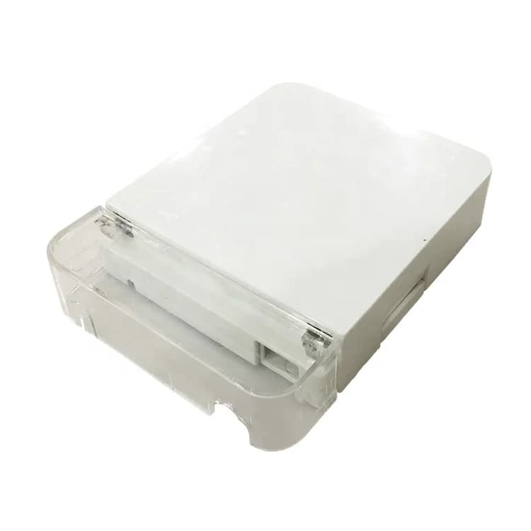 Transparent dust cap 1 2 core ftth fiber optic terminal box