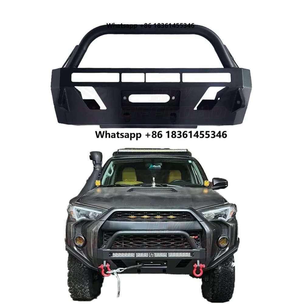 For 4 Runner 2014-2022 Truck 4x4 Pickup Car Winch Bumper Steel Front Tube Roll Bar Bumper Guard