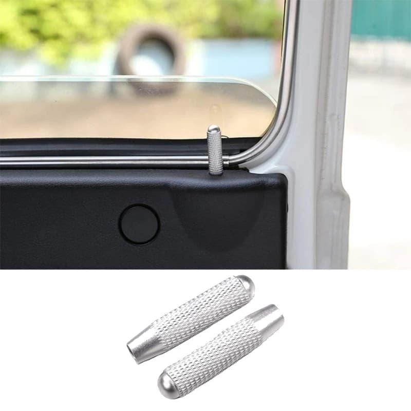 For LADA NIVA 4X4 2009-2019 Aluminum Alloy Silver Car Door Lock Pin Cover Trim Interior Car Modification upgrade Accessories