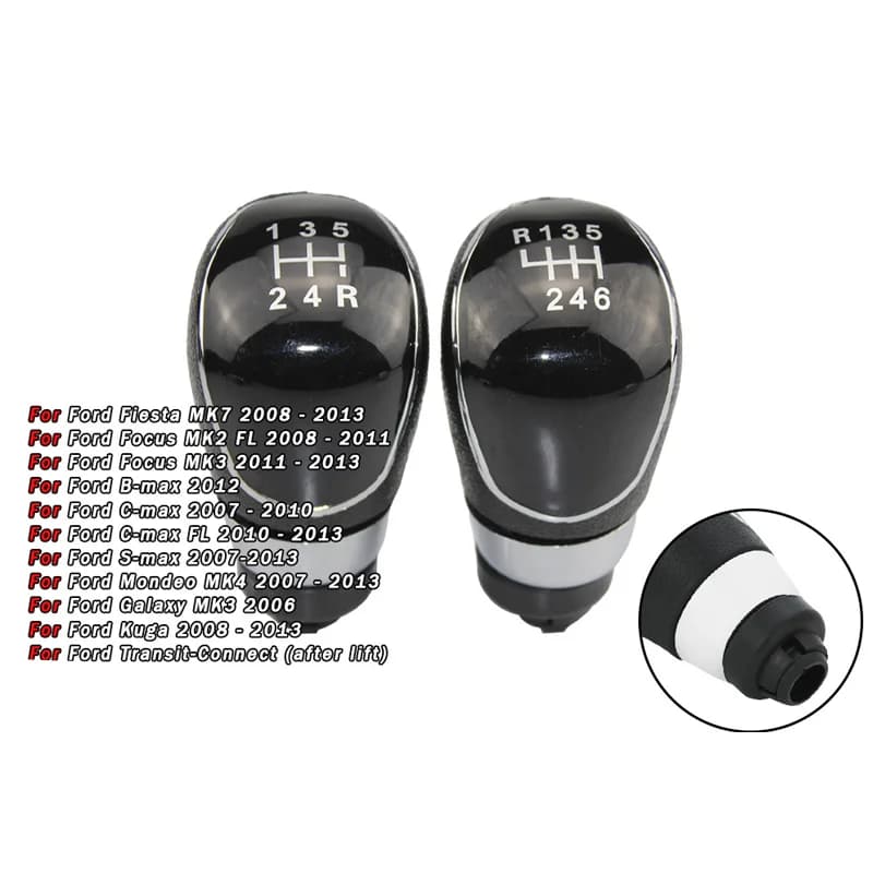 For Ford Focus MK2 manual car gear head modified shift hand ball gear lever ball accessories wear-resistant and anti-fouling