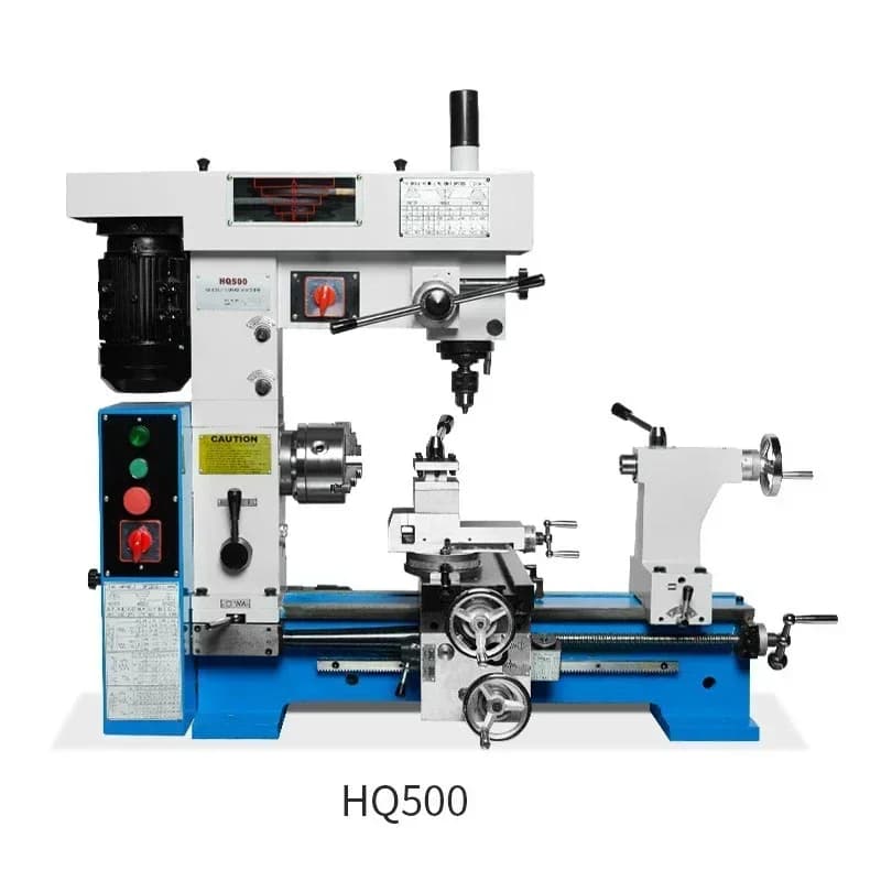 Household multifunctional drilling and milling machine tool, metal processing three in one machine tool
