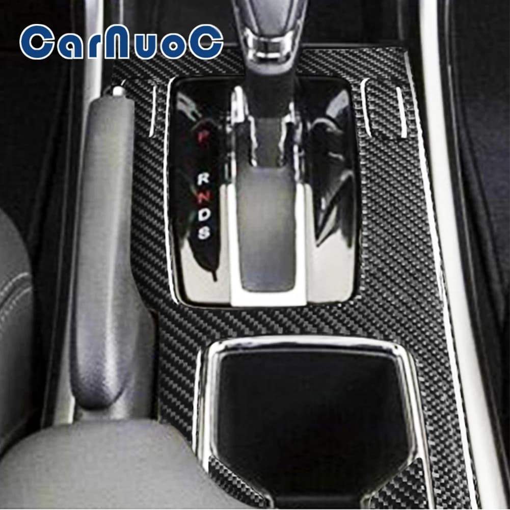 Car Stickers For Honda Accord 2013 2014 2015 2016 2017 Cover Trim Decorative 3D Styling Interior Accessory Carbon Fiber Material