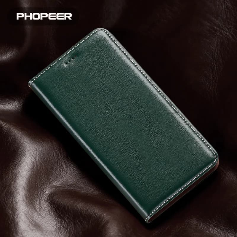 Luxury Genuine Leather Phone Case For Realme V70 60 50 30 25 23 20 15 13 11 5 3 T S FE Pro Babylon Concept Texture