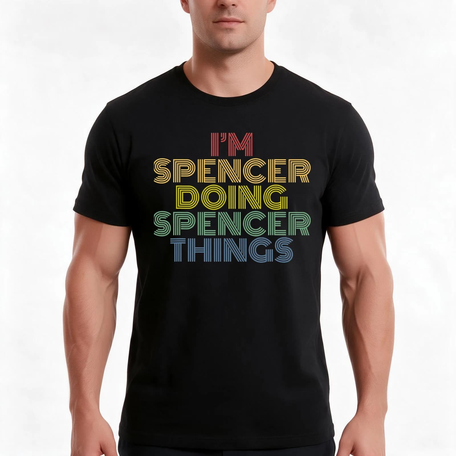 I'm Spencer Doing Spencer Things Funny Personalized Name T-Shirt, Summer Casual Cotton Tee, Oversized Streetwear Tops