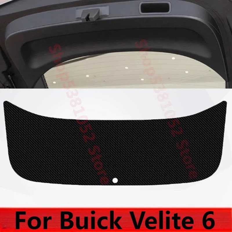 For Buick Velite 6 2019-2025 Car PU Leather Tailgate Protection Film Guard Sticker Anti-Scratch Trunk Door Trim Decoration