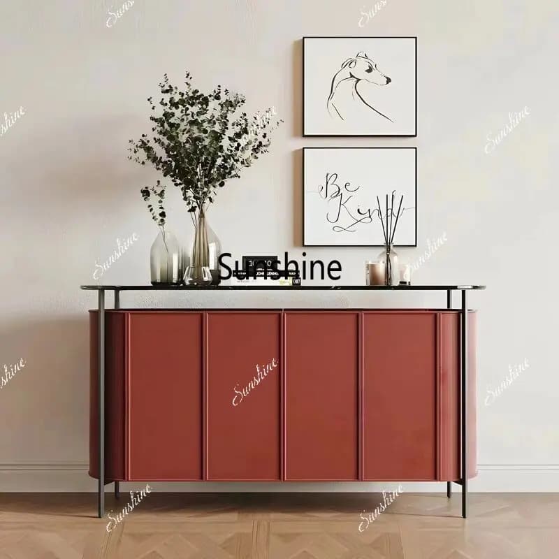 Light luxury dining side cabinet Modern entrance entrance, home, living room and bedroom decoration