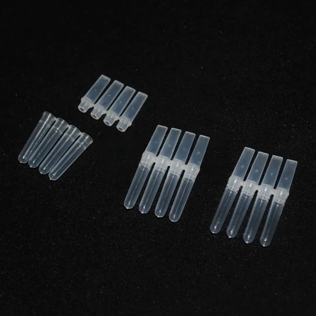 0.1ml PCR four-tube set imported fluorescence quantitative four-tube with lid four-tube four-tube rack 250 sets/box