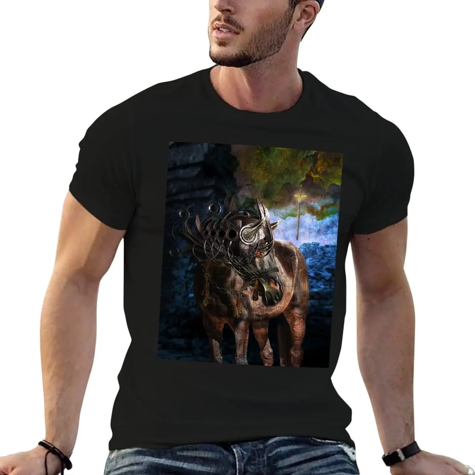Bucephalus T-Shirt Blouse cheap stuff anime shirts men