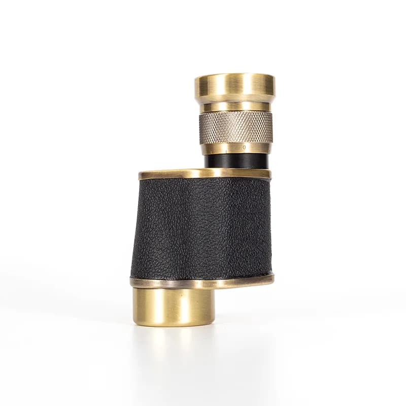 Single barrel 8X24 bronze high definition high power telescope, small portable outdoor bird watching mirror