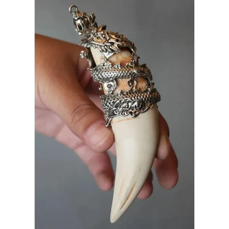 Collecting Teeth Statues Necklaces Handicrafts Dragon Head Amulets Pendants