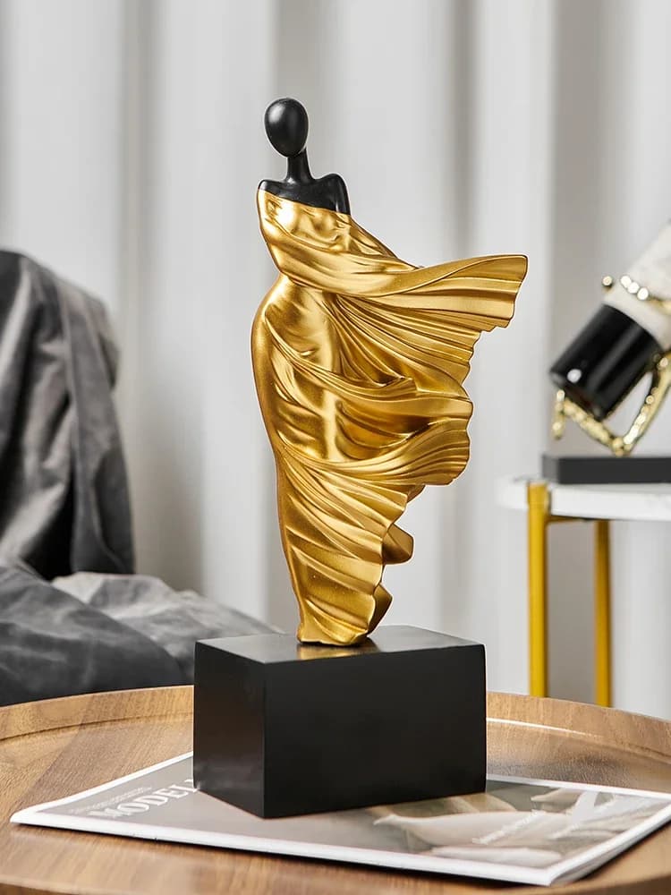 Women's Sculpture Creative Abstract Art Figurines Decoration Living Room Office Figurines  Luxury Ornaments Home Decor Crafts