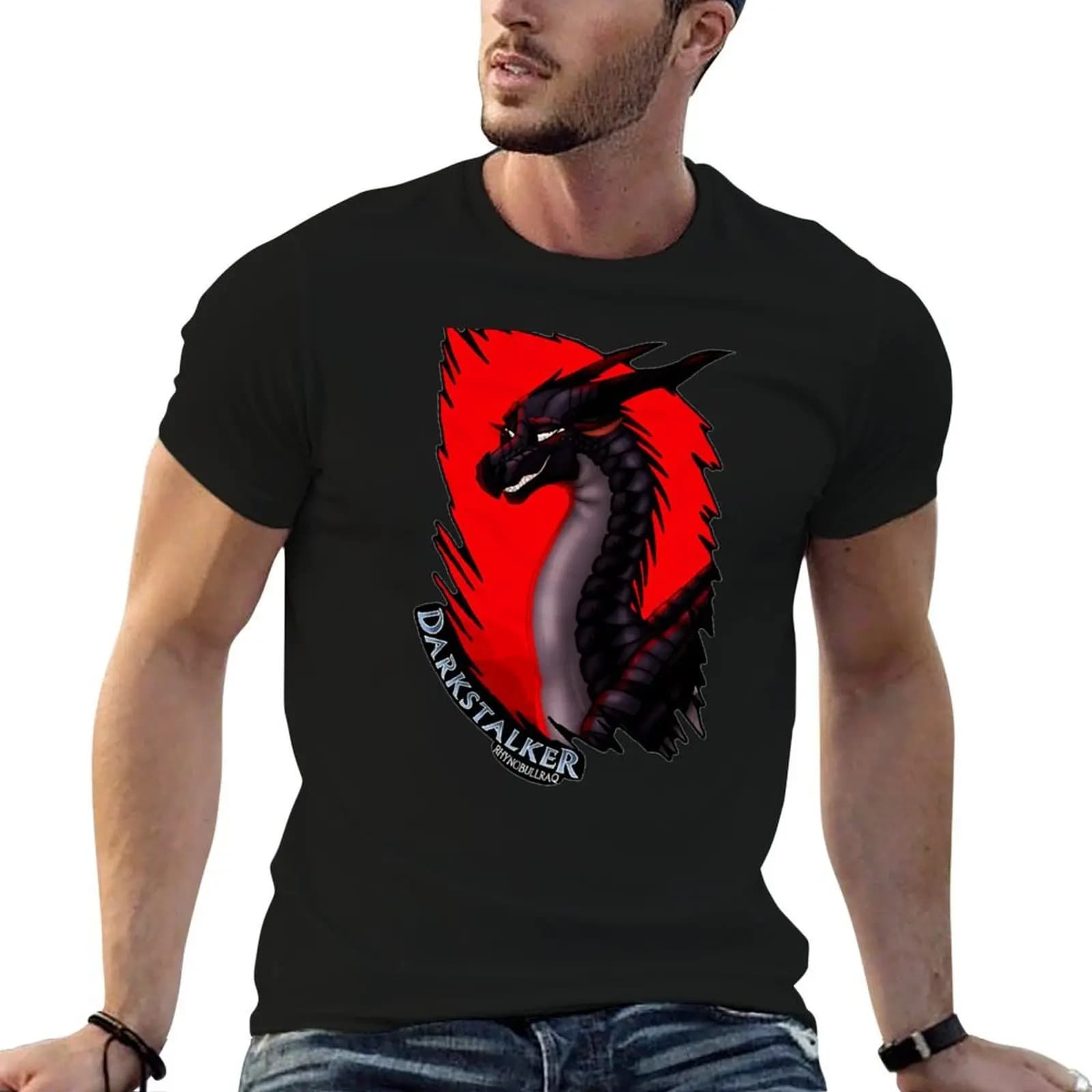 Darkstalker Wings of Fire Legends T-Shirt shirts graphic tees Blouse plus size men clothing