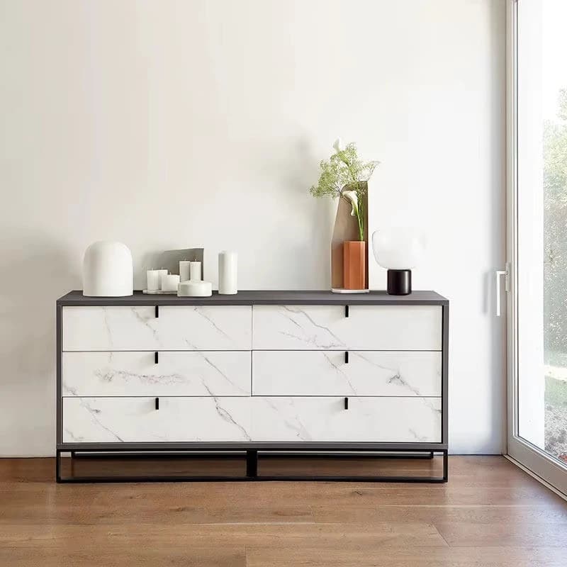 Six drawers simple modern locker living room porch TV cabinet