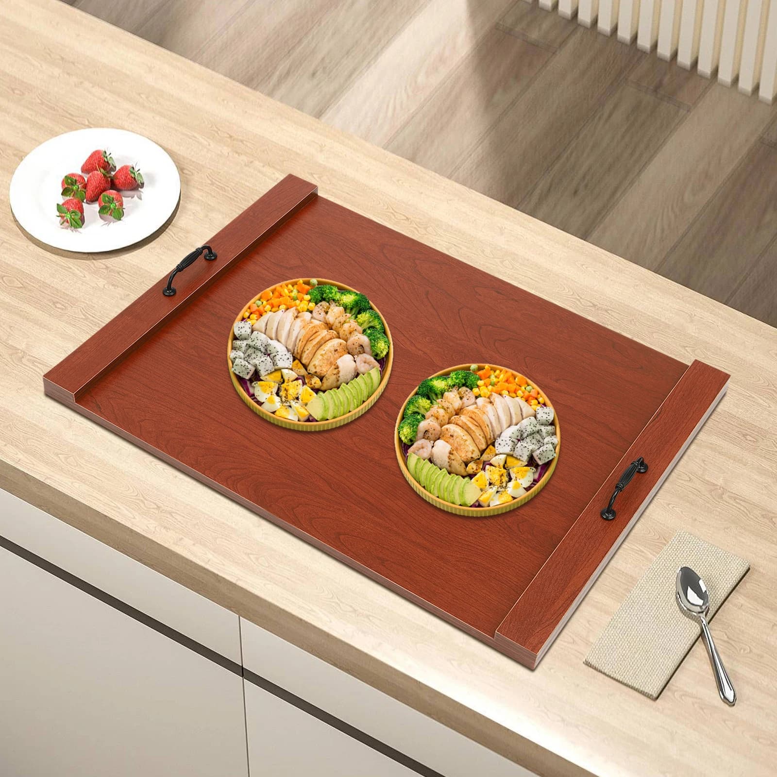 for Stove Board Kitchen Countertop Tray,Kitchen Stove Top Cover Board,30x22 Inches Wood Cover for Electric and Gas Stove