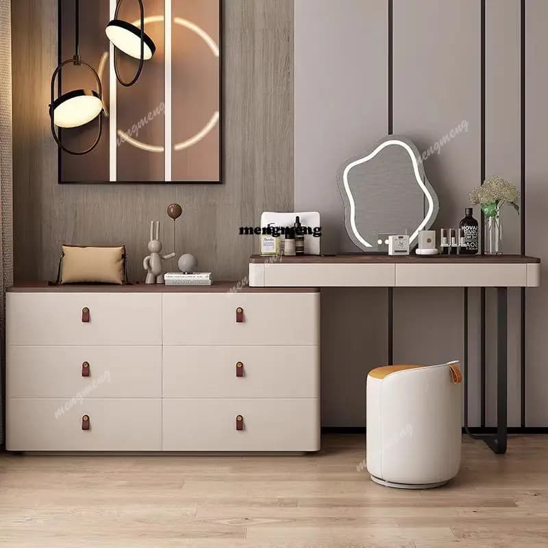 Modern light luxury simple high-end dresser chest integrated bedroom living room dresser combination