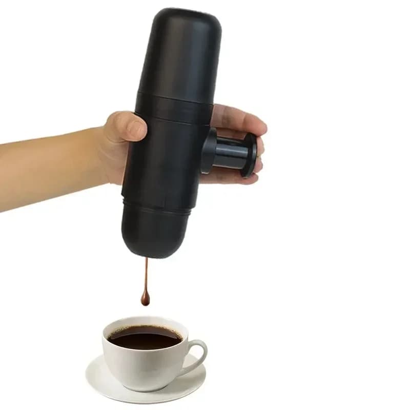 Portable Coffee Machine Outdoor Coffeepot Cup Manual Travel Espresso Maker Coffeemaker for Camping