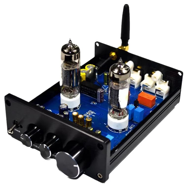 6J5 Tube, Fever HIFI Bile Pre-stage QCC3034 Bluetooth 5.1 Bile Machine, High and Low Tone Power Amplifier Front