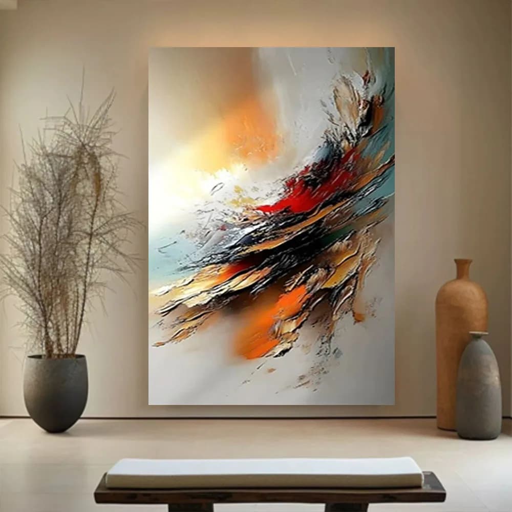 100% Handmade Palette Thick Texture Knife Picture 3d Paint Touch Landscape Oil Paintings Decor Wall Art Decorative Living Room
