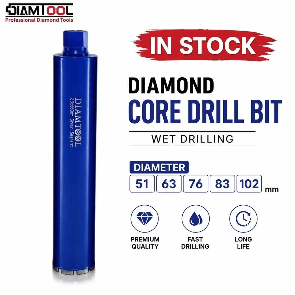 1-1/4" Wet Diamond Core Drill Bit Flat Segment for Concrete Drilling Fast Shipping Factory Supply