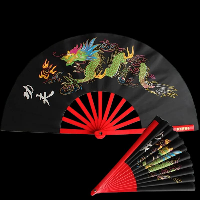 Exquisite Tai Chi Fan Chinese Kung Fu Folding Right Handed Fans Martial Arts Performance Props Fan Old Man Morning Exercise Fans