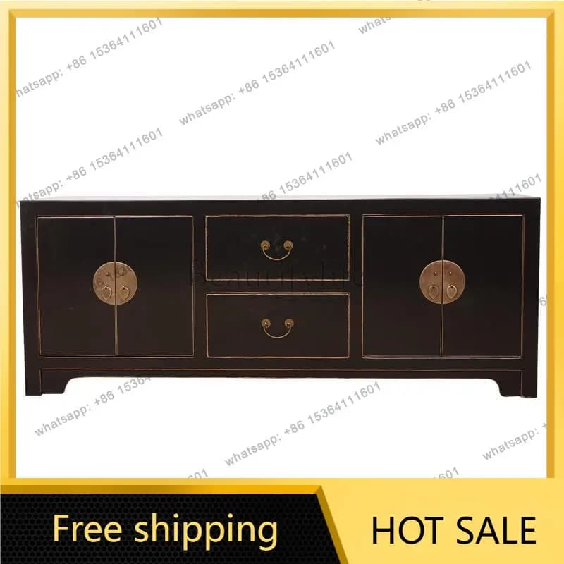 XX. Solid wood new Chinese TV cabinet antique, retro style, custom furniture