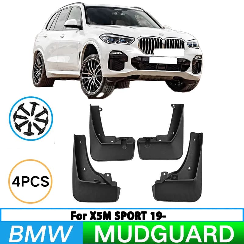 For BMW X5 M Sport 2019-2023 Car Tire Fender Splash Guard Front and Rear Wheel Fender Auto Parts