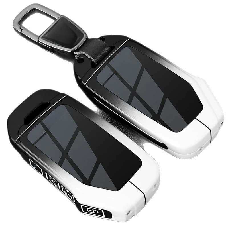 Zinc Alloy Key Cover Case for KIA K3/Seltos/EV5/Sportage/Stonic/KX3/Sportage/EV9 - Protective Key Fob Shell Key Bag Chain