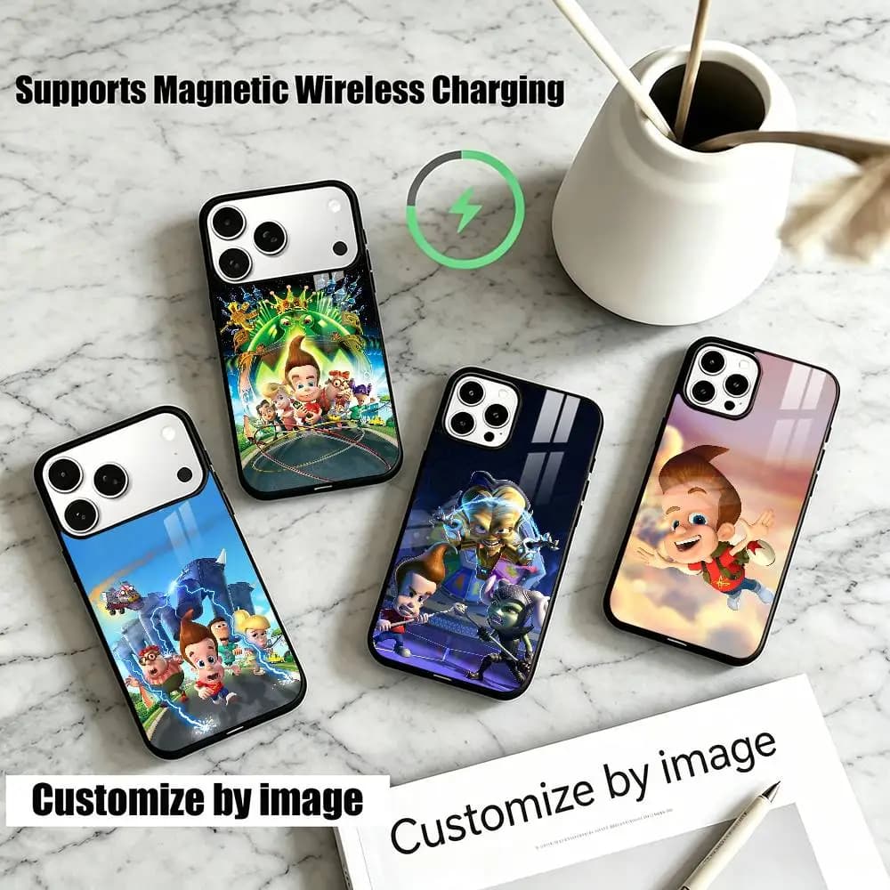 Cartoon Jimmy N-Neutrons  Phone Case For iPhone18,17,16,15,14,13Plus,Pro Supports Magnetic Wireless Charging