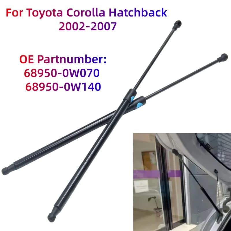 Car Rear Trunk Tailgate Boot Gas Strut Lift Support Rods Dampers For Toyota Corolla Hatchback 2002-2007  68950-0W070/68950-0W140