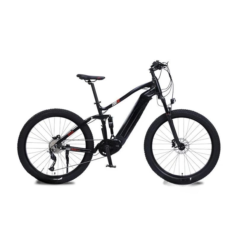 Aluminum double shock absorber soft tail hydraulic brake 27.5 inch octagonal central motor mountain moped