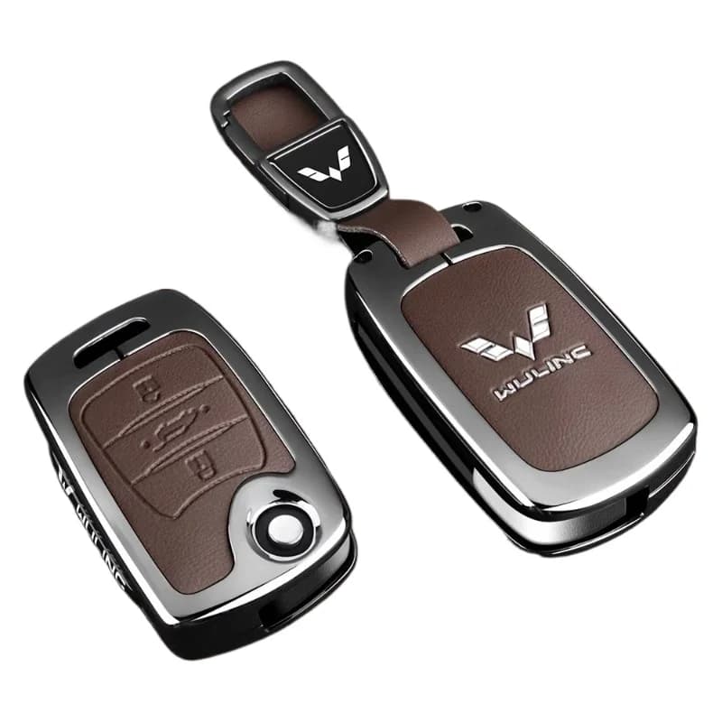 Protective Zinc Alloy Key Cover Case for WULING Hongguang S3/Plus/S/730 - Key Fob Shell Keybag Keychain