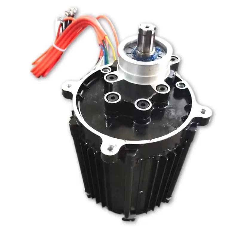 72v3000W Electric Motorbike Motor With Reducer High Speed 100kmh Pmsm Dc Motor