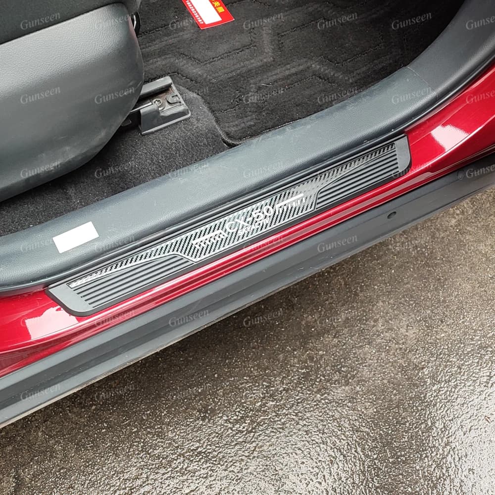 For Mazda CX50 2023 Car Accessories Door Sill Protector Auto Threshold Scuff Plate Stickers Steel Pedal Trim Styling 2022 2024