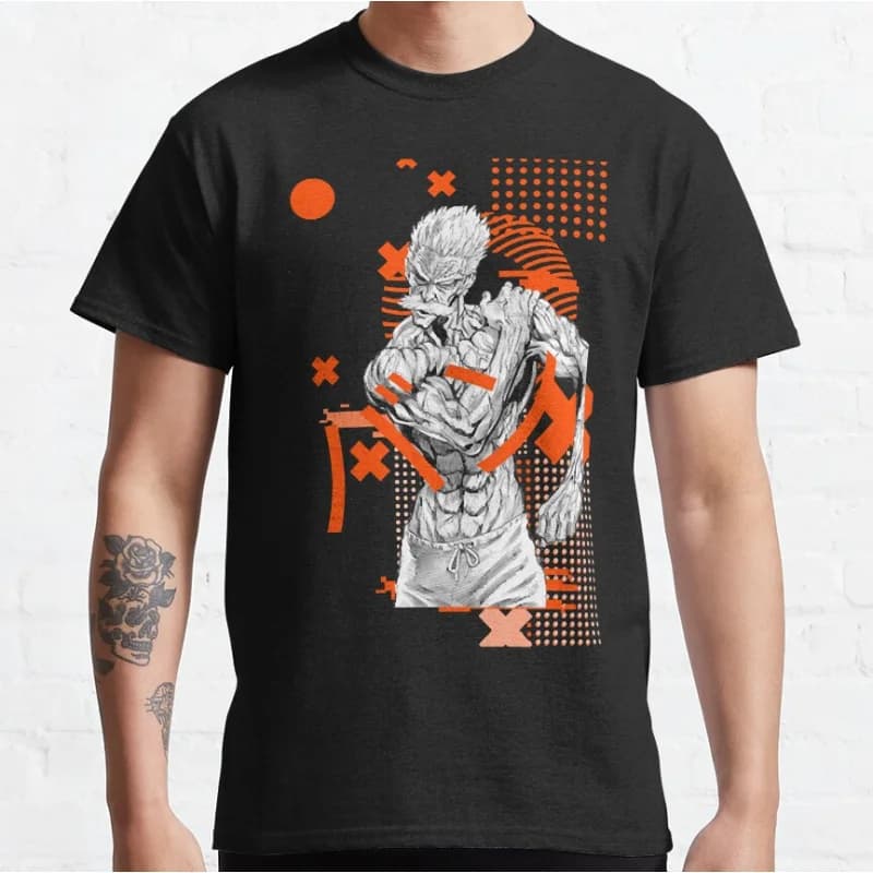opmbanganimelover genos Super hero manga One punsh man Anime Short-sleeve crewneck T-shirt for men Large size Adult Tops S-6xl