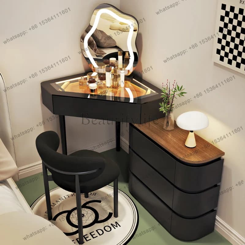 ld Corner Bedroom Vanity Table Makeup Girl Beauty Cosmetics Large Women Dressing Table Living Room   Trendy Furniture