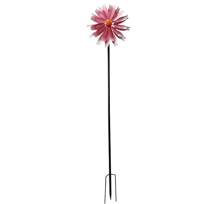 Garden Garden Landscape Tulip Flower Decorative Props Outdoor Iron Colorful Small Windmill