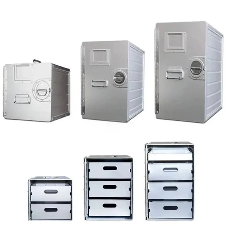 Inflight Airplane Service Half Size Catering Meal Food Trolley Cart - Aluminum Alloy Construction for Efficient Meal Service