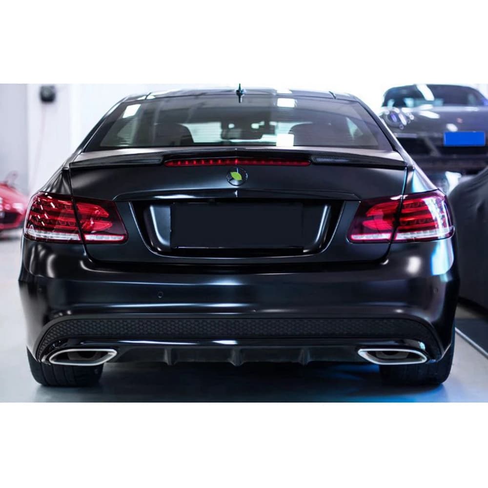 For Mercedes-Benz E-Class W207 C207 2Door Coupe AMG Style Carbon Fiber Rear Spoiler Trunk Wing 2009-2019 FRP Forged carbon