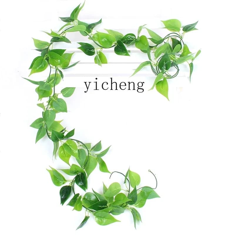 r5.20  simulated dill leaf fake flower rattan grape leaf ceiling pipe decoration