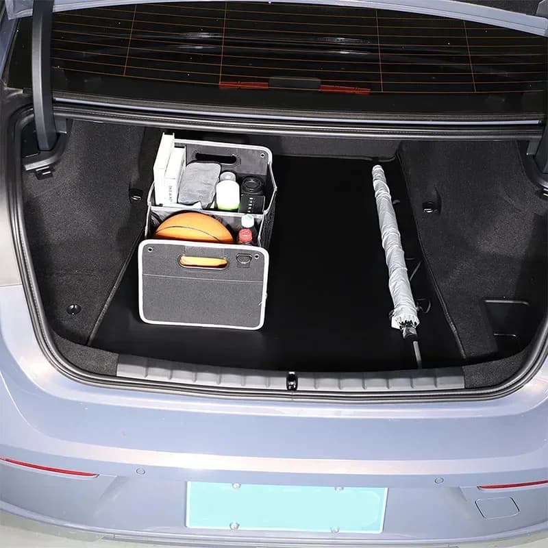 PVC Leather Black For BMW 7 Series G70 2023-2025 Car Trunk Floor Mats All Weather Pad Protection Carpet  Car Accessories