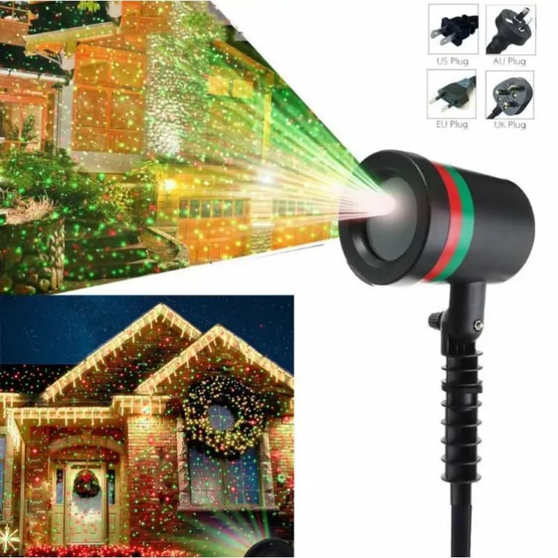 【Hot】Outdoor Fairy Christmas Sky Star La-ser Projector Stage Spotlight Showers Garden Lawn Stage Light Landscape Disco New Year