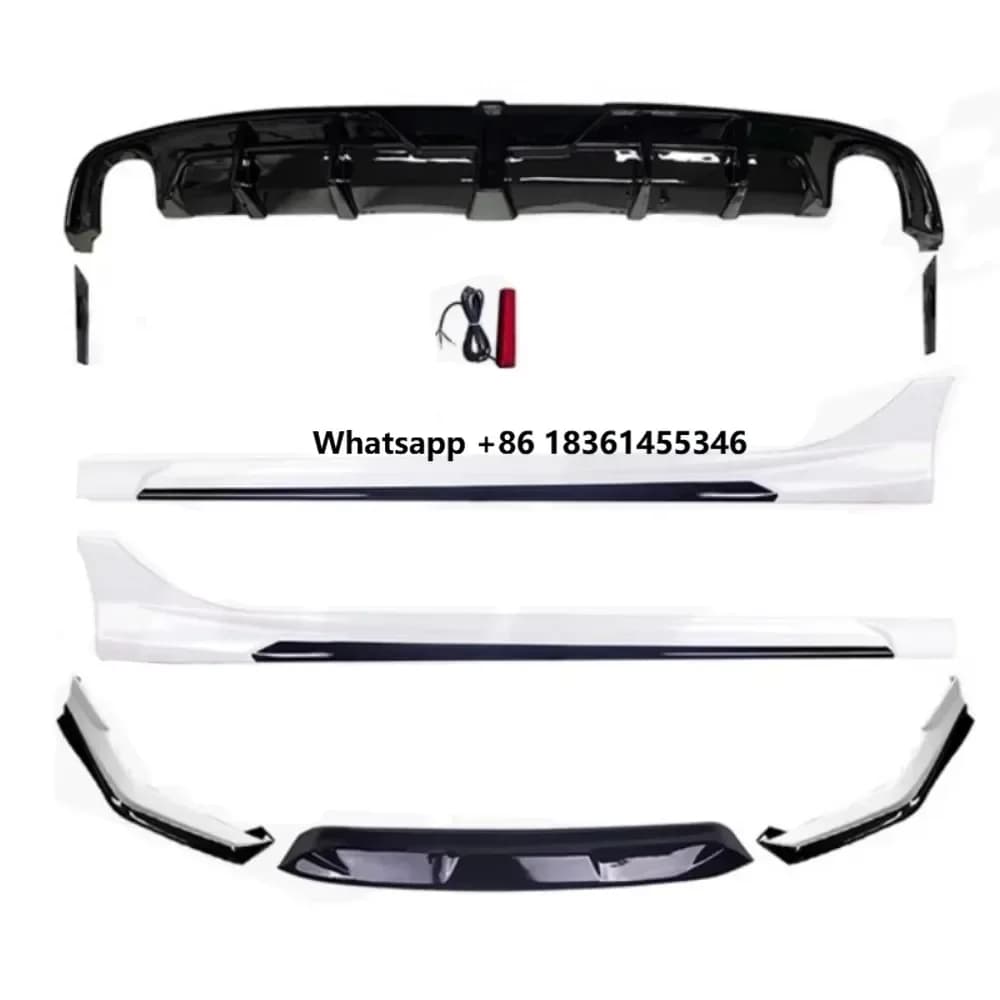 For  11th Modified New Style Body Kit Auto Accessories Stoving varnish Front Rear Lip Shovel Side Skirt Assembly