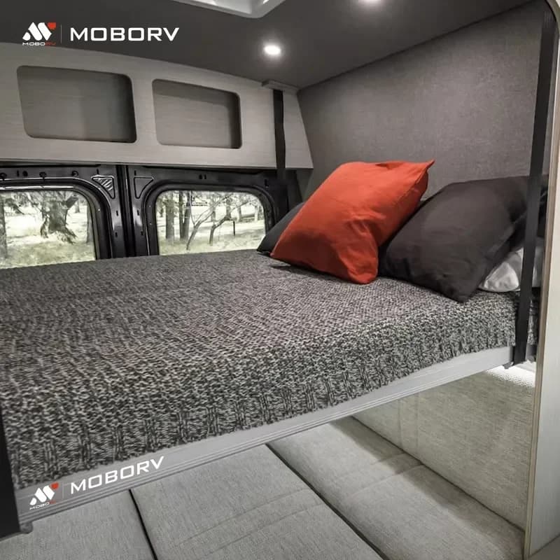 Custom-Made Aluminum RV Bed Lift for MOBORV Motorhome Parts Camper Van Conversion Kits 12V 24V