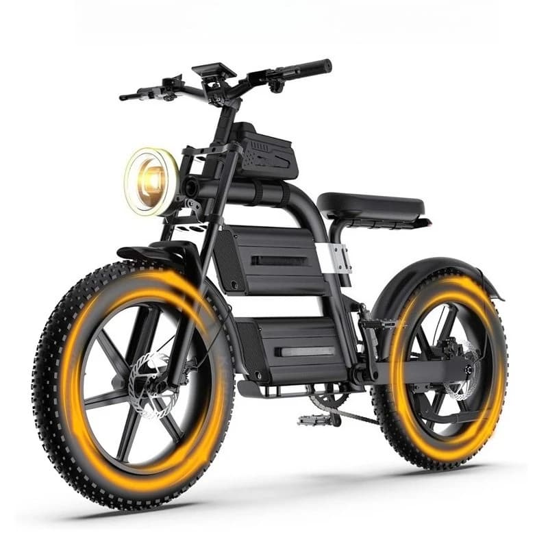 20-Inch snow off-road lithium battery electric vehicle fat tire mountain variable speed electric bicycle